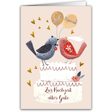 Just married Zur Hochzeit alles Gute | Just Married (mit Hoch- und Folienprägung)