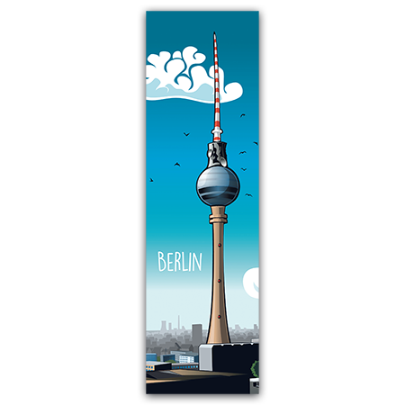 Berlin | Berliner Fernsehturm (Strukturkarton mit Lack-Effekten)