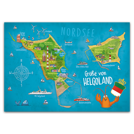 Grüße von Helgoland | Grüße von Helgoland (Strukturkarton mit Lack-Effekten)