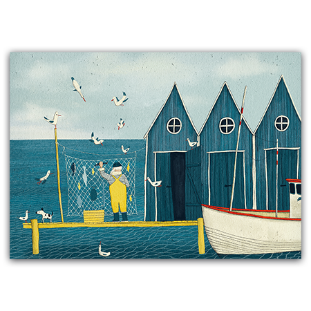  | Zurück vom Fischen (Strukturkarton)