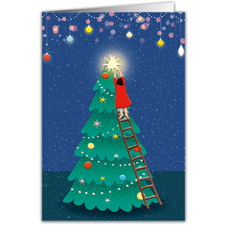  | Der Stern muss auf die Christbaumspitze (Hochprägung mit Lack-Effekten)