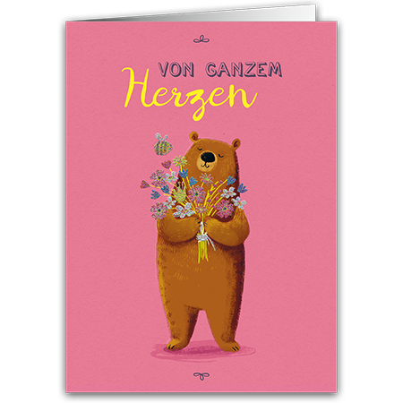 Von ganzem Herzen | Von ganzem Herzen (Strukturkarton mit Glimmerlack)