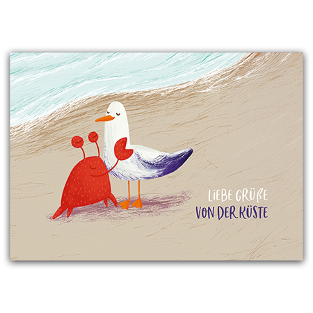 Liebe Grüße von der Küste | Liebe Grüße von der Küste (Strukturkarton mit Lack-Effekten)