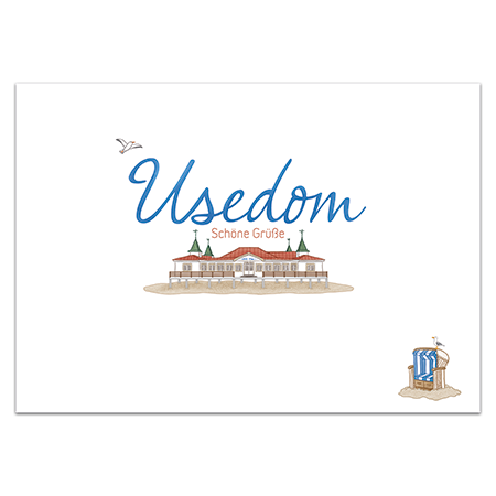 Usedom - Schöne Grüße | Usedom - Schöne Grüße (Strukturkarton mit Lack-Effekten)