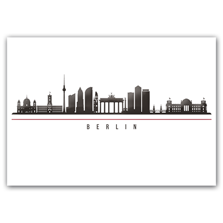 BERLIN  Berliner Skyline (mit Metallic-Effekten)