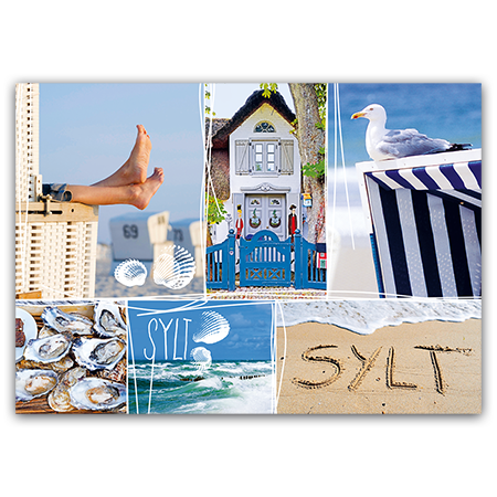 Sylt | Sylter Impressionen V (Strukturkarton mit Lack-Effekten)