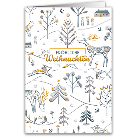 Fröhliche Weihnachten | Fröhliche Weihnachten (mit Hoch- und Folienprägung)