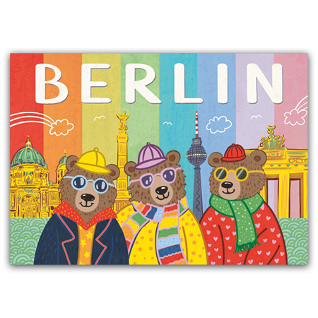 BERLIN | Berliner Bären (Strukturkarton mit Lack-Effekten)