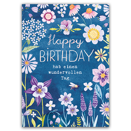 Happy BIRTHDAY hab einen wundervollen Tag  | Happy Birthday (Strukturkarton mit Lack-Effekten) 