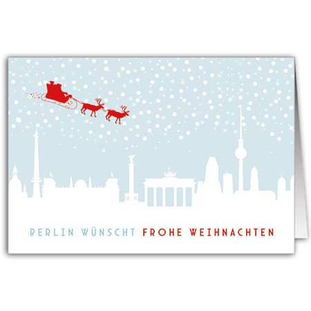 Berlin wünscht frohe Weihnachten  Berlin wünscht frohe Weihnachten (Strukturkarton mit Lack-Effekten)