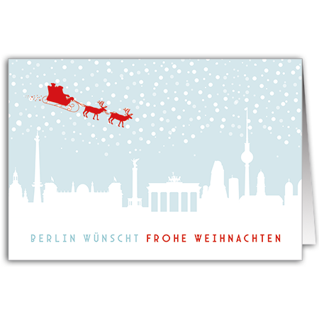 Berlin wünscht frohe Weihnachten | Berlin wünscht frohe Weihnachten (Strukturkarton mit Lack-Effekten)