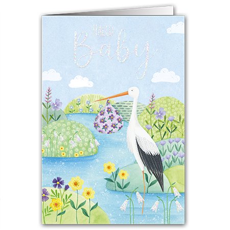 Hallo Baby | Hallo Baby (Strukturkarton mit Glimmerlack)