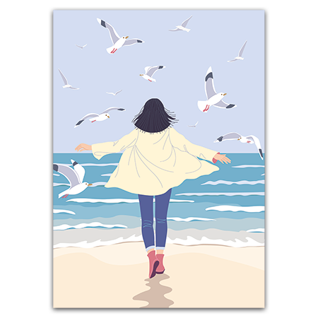  | Endlich am Meer ... (Strukturkarton mit Lack-Effekten)