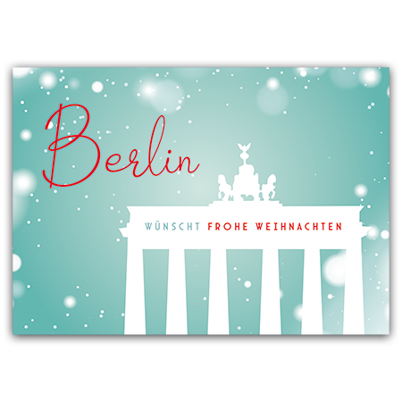 Berlin wünscht frohe Weihnachten  Berlin wünscht frohe Weihnachten (Strukturkarton mit Lack-Effekten)