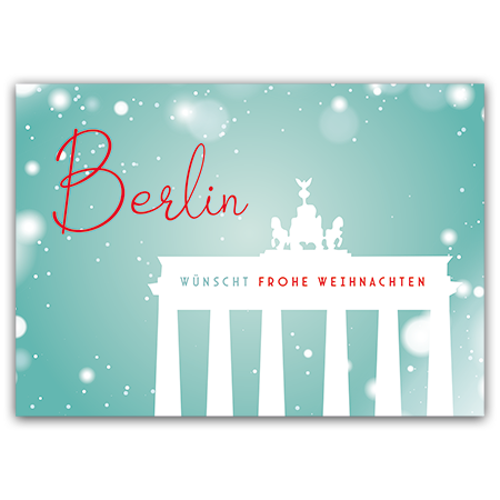 Berlin wünscht frohe Weihnachten | Berlin wünscht frohe Weihnachten (Strukturkarton mit Lack-Effekten)