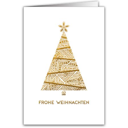  | Frohe Weihnachten (mit Hoch- und Folienprägung)