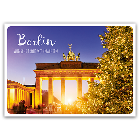 Berlin wünscht frohe Weihnachten  Berlin wünscht frohe Weihnachten (Strukturkarton)