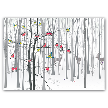  | Im Winterwald (Strukturkarton mit Lack-Effekten)