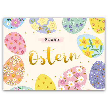 Frohe Ostern | Frohe Ostern (mit Metallic-Effekten)