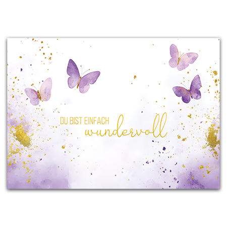 Du bist einfach wundervoll | Du bist einfach wundervoll (mit Metallic-Effekten)