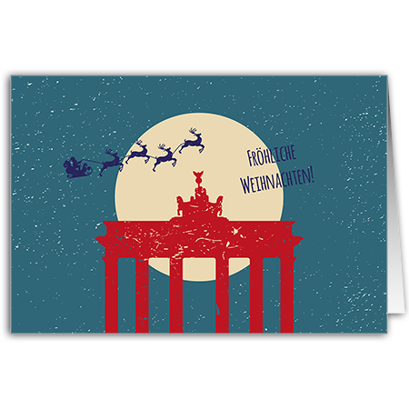Fröhliche Weihnachten | Berlin, Fröhliche Weihnachten (Strukturkarton mit Lack-Effekten)