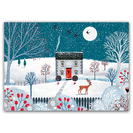  | Winterlandschaft (Strukturkarton mit Lack-Effekten) 