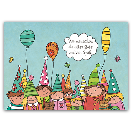 Wir wünschen dir alles Gute und viel Spaß. | Alles Gute und viel Spaß (Strukturkarton mit Lack-Effekten)