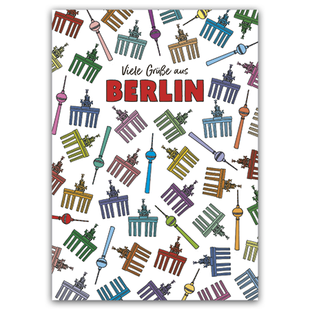 Viele Grüße aus Berlin  Viele Grüße aus Berlin (Strukturkarton mit Lack-Effekten)