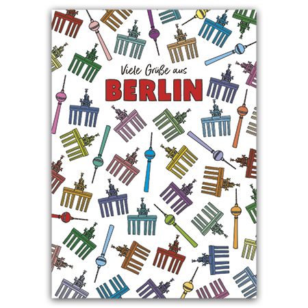 Viele Grüße aus Berlin | Viele Grüße aus Berlin (Strukturkarton mit Lack-Effekten)