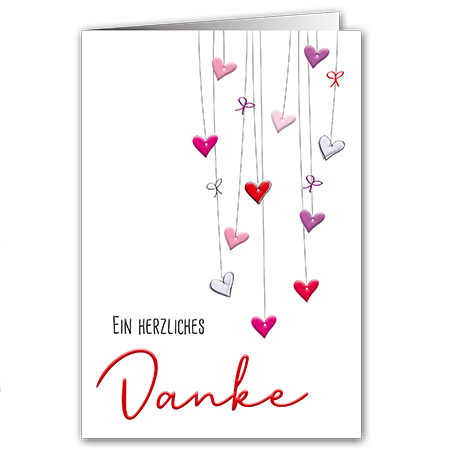 Ein herzliches Danke | Ein herzliches Danke (Hochprägung mit Lack-Effekten)