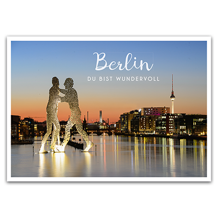Berlin du bist wundervoll | Berlin, Molecule Man vorm Fernsehturm, Skulptur von Jonathan Borofsky