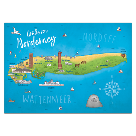Grüße von Norderney | Grüße von Norderney (Strukturkarton mit Lack-Effekten)