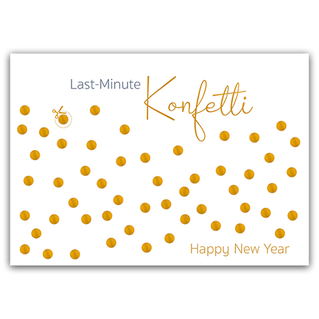 Last-Minute Konfetti Happy New Year | Last-Minute-Konfetti (mit Metallic-Effekten)
