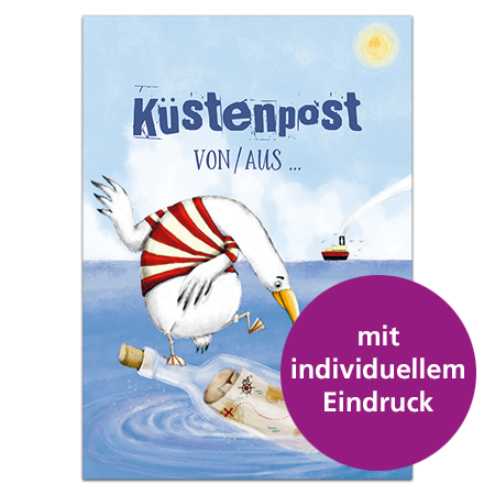 Küstenpost von / aus ... | Küstenpost (individualisierbar, Mindestbestellmenge 20 Stk.)