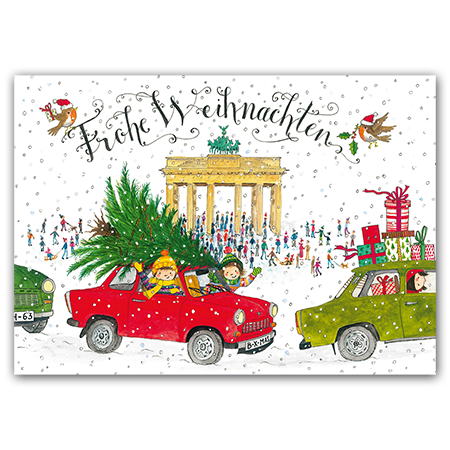 © Jiska de Waard Frohe Weihnachten Frohe Weihnachten, Berlin (Strukturkarton)