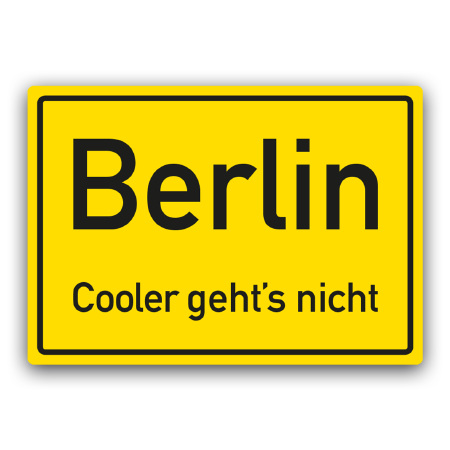 Berlin Cooler geht's nicht  Berlin. Cooler geht's nicht.