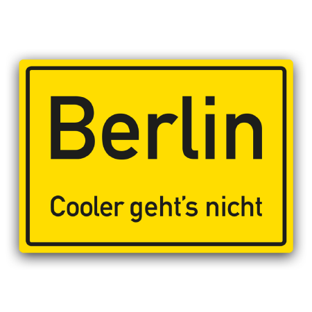 Berlin Cooler geht's nicht | Berlin. Cooler geht's nicht.