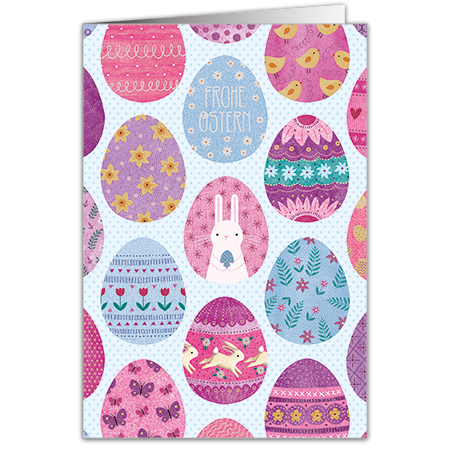 Frohe Ostern | Frohe Ostern (Strukturkarton mit Glimmerlack)